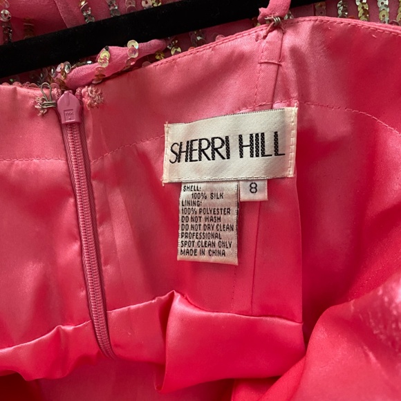 pink Sherri Hill dress - Picture 3 of 4